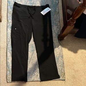 NWT GREYS ANATOMY Black Drawstring Scrub Pants